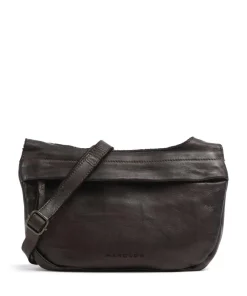 Submarine Schultertasche weiches Rindsleder dunkelbraun