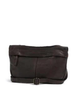 Submarine Schultertasche weiches Rindsleder dunkelbraun