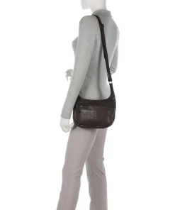 Submarine Schultertasche weiches Rindsleder dunkelbraun