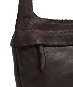 Submarine Schultertasche weiches Rindsleder dunkelbraun
