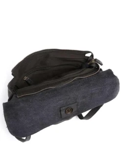 Submarine Schultertasche Rindsleder schwarz