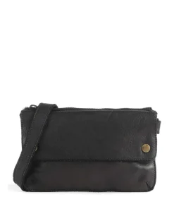 Submarine Umhängetasche fein genarbtes Rindsleder schwarz