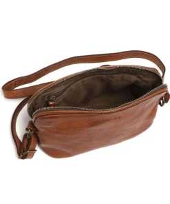 Submarine Umhängetasche genarbtes Rindsleder cognac