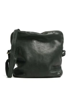 Submarine Umhängetasche genarbtes Rindsleder dunkelgrün