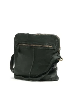 Submarine Umhängetasche genarbtes Rindsleder dunkelgrün