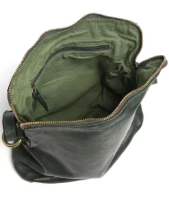 Submarine Umhängetasche genarbtes Rindsleder dunkelgrün