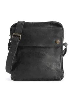 Submarine Umhängetasche Leder schwarz