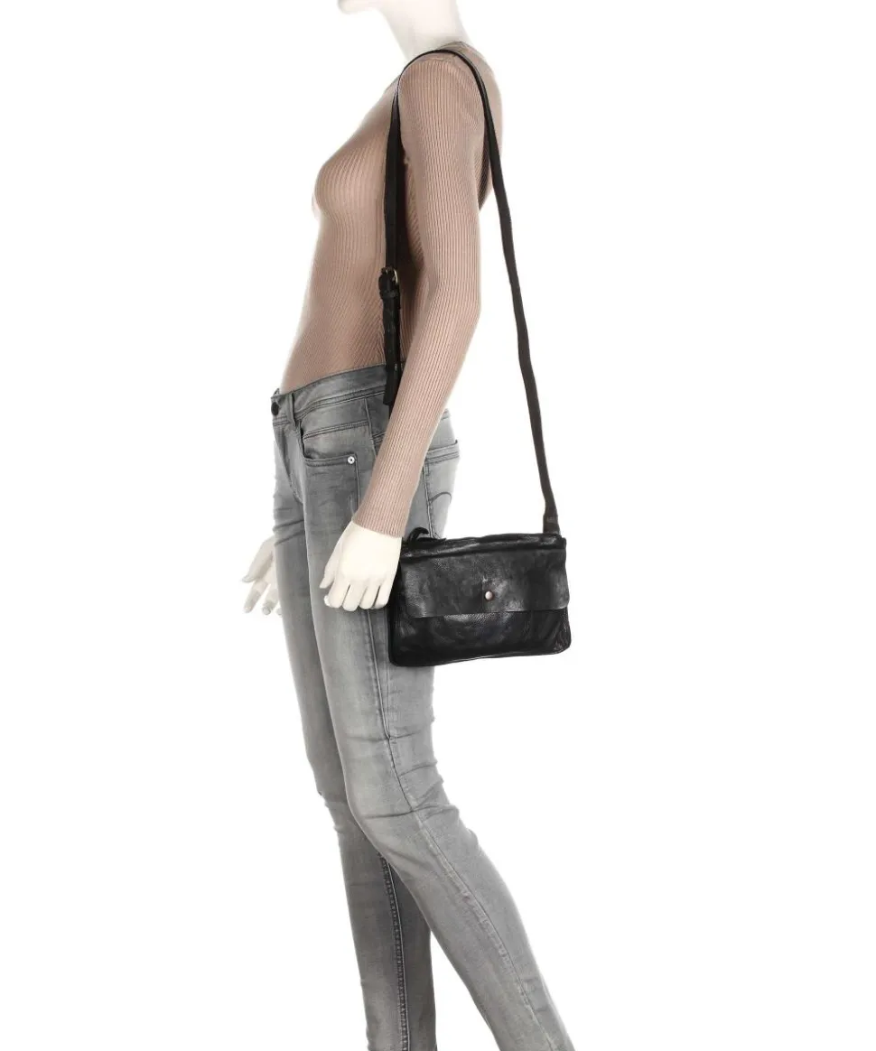 Submarine Umhängetasche Rindsleder schwarz