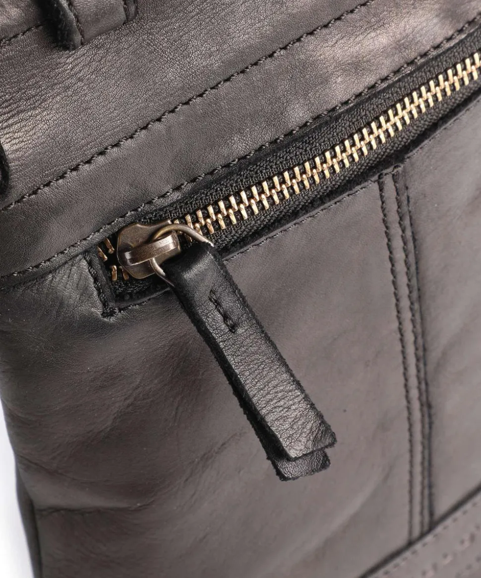 Submarine Umhängetasche Rindsleder schwarz