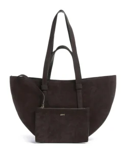 Suede Cosmo Medium Shopper aufgerautes Leder dunkelbraun