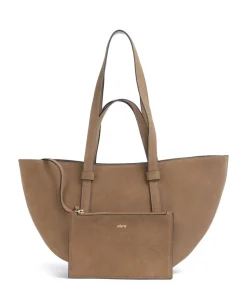 Suede Cosmo Medium Shopper aufgerautes Leder camel