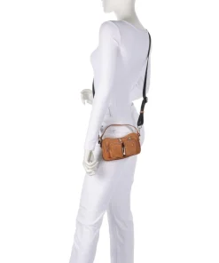 Suede Helena Umhängetasche aufgerautes Leder karamellbraun