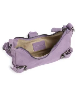 Suede Palma Schultertasche aufgerautes Leder violett