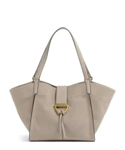 Suede Temi Shopper aufgerautes Leder hellgrau