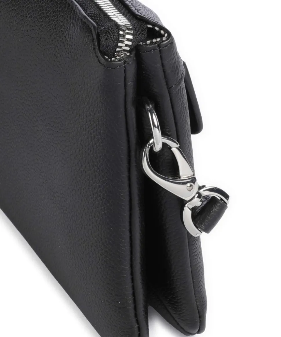 Sugar Pop Schultertasche genarbtes Rindsleder schwarz