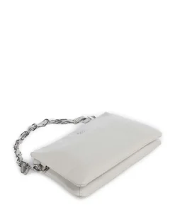 Sugar Pop Schultertasche genarbtes Rindsleder hellgrau