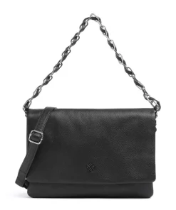 Sugar Pop Schultertasche genarbtes Rindsleder schwarz
