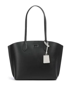 Suite Shopper genarbtes Rindsleder schwarz