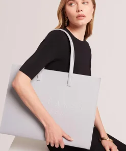 Sukicon Shopper Lederimitat hellgrau