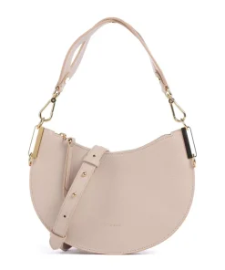 Sunup Schultertasche genarbtes Rindsleder beige