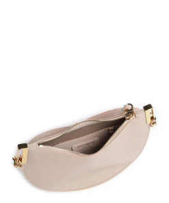 Sunup Schultertasche genarbtes Rindsleder beige