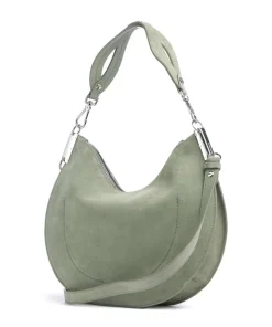 Sunup Suede Beuteltasche aufgerautes Leder graugrün