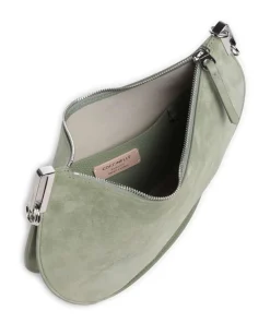 Sunup Suede Beuteltasche aufgerautes Leder graugrün