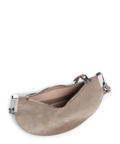Sunup Suede Schultertasche aufgerautes Rindsleder taupe