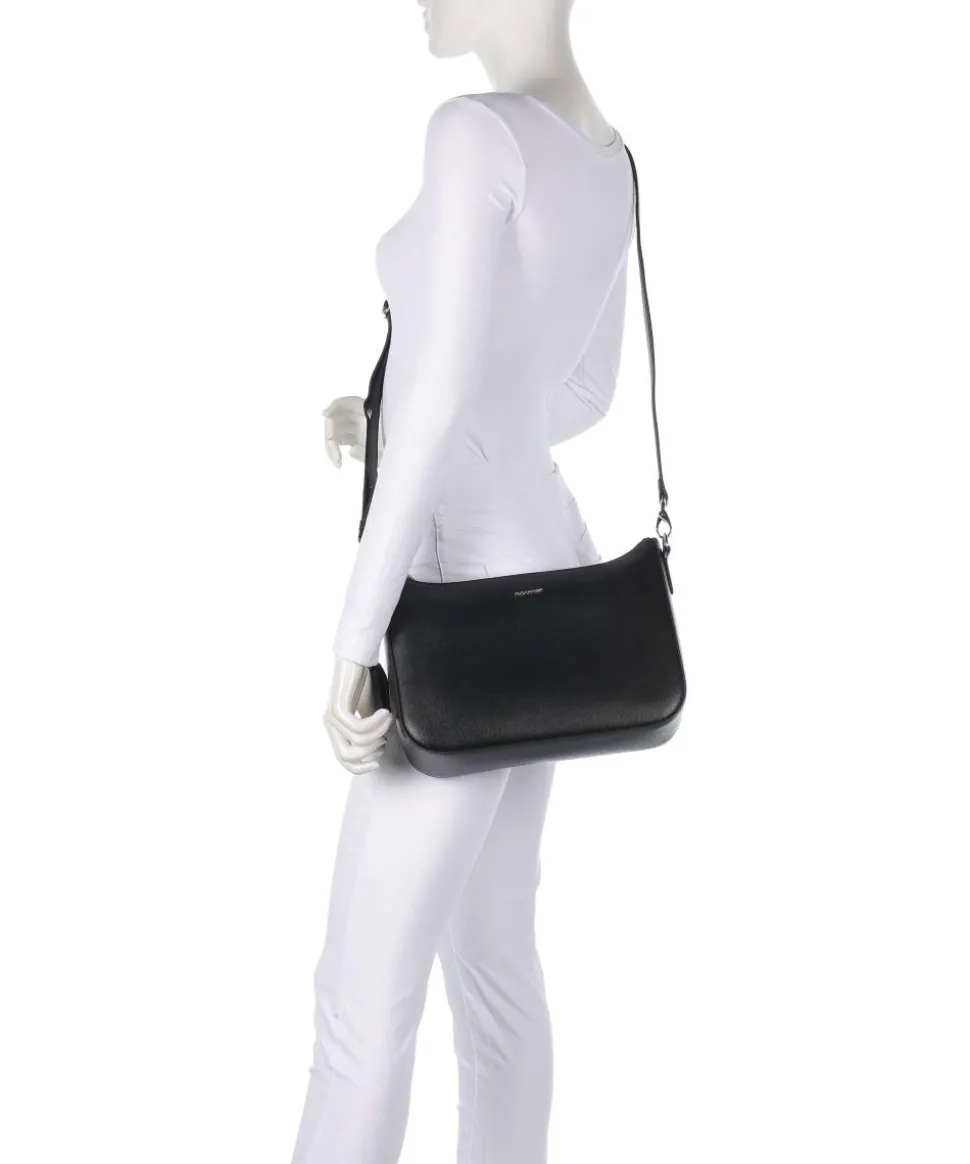 Super Star Umhängetasche Saffiano-Rindsleder schwarz