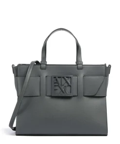 Susie Handtasche Lederimitat dunkelgrau