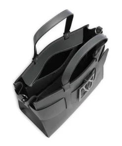 Susie Handtasche Lederimitat dunkelgrau