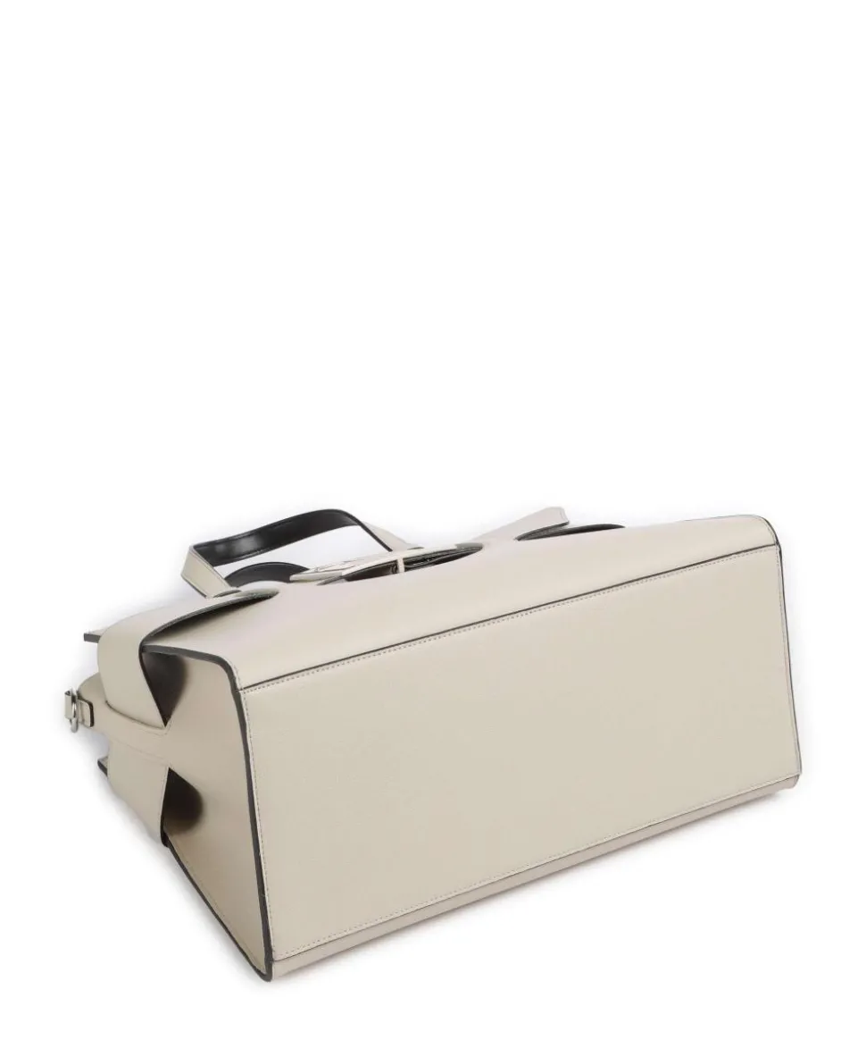 Susie Handtasche Lederimitat elfenbein