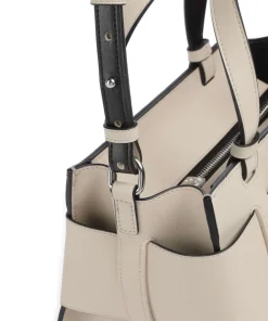 Susie M Handtasche Lederimitat elfenbein