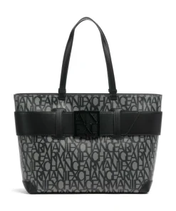 Susie M Shopper Lederimitat beige/schwarz