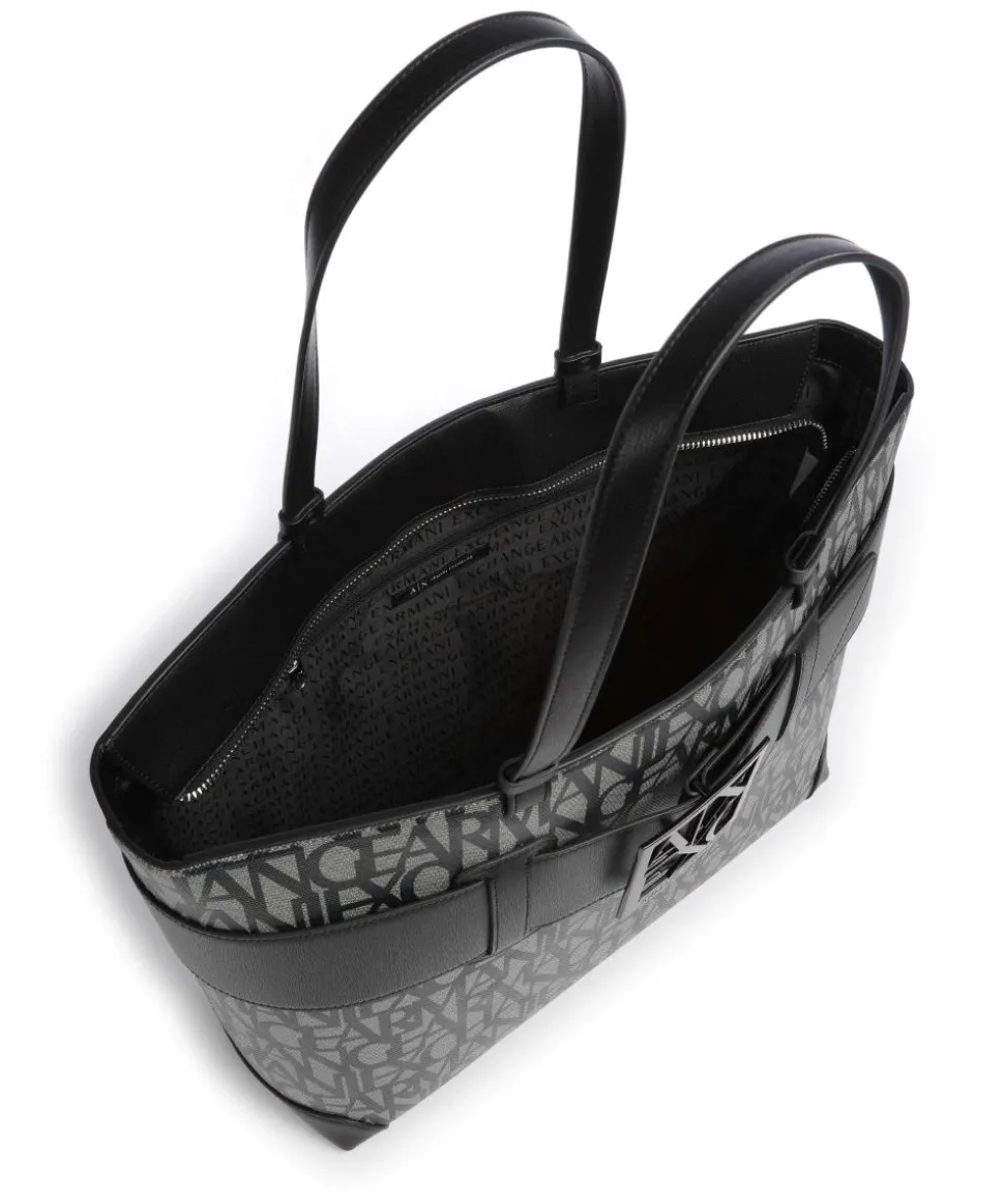 Susie M Shopper Lederimitat beige/schwarz