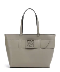 Susie M Shopper Lederimitat taupe