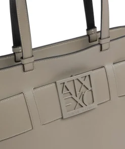 Susie M Shopper Lederimitat taupe