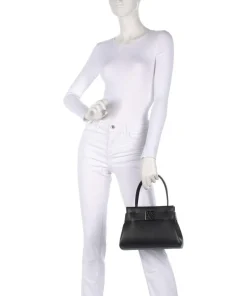 Susie S Handtasche Lederimitat schwarz