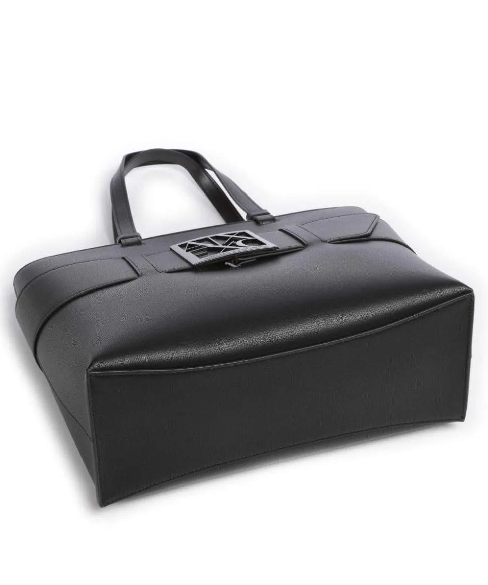 Susie S Shopper Lederimitat schwarz