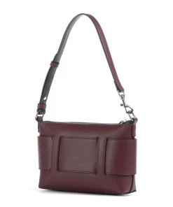Susie Schultertasche Lederimitat wein