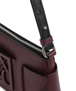 Susie Schultertasche Lederimitat wein