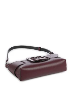 Susie Schultertasche Lederimitat wein