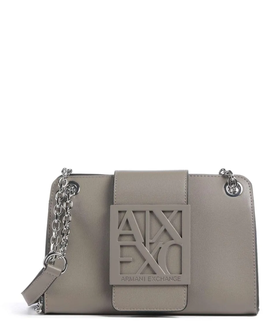 Susie Schultertasche Lederimitat taupe