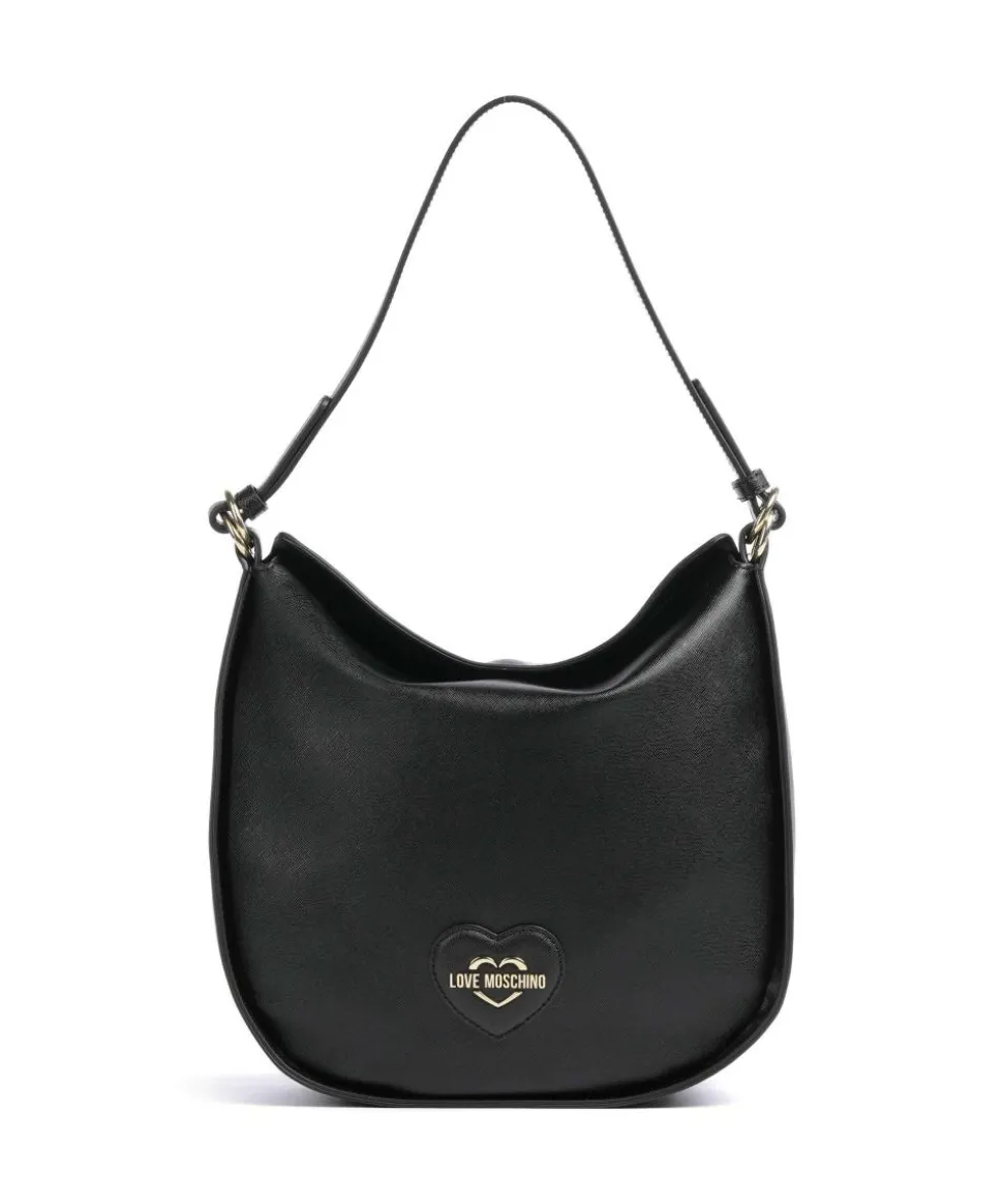 Sweet Heart Beuteltasche Lederimitat schwarz