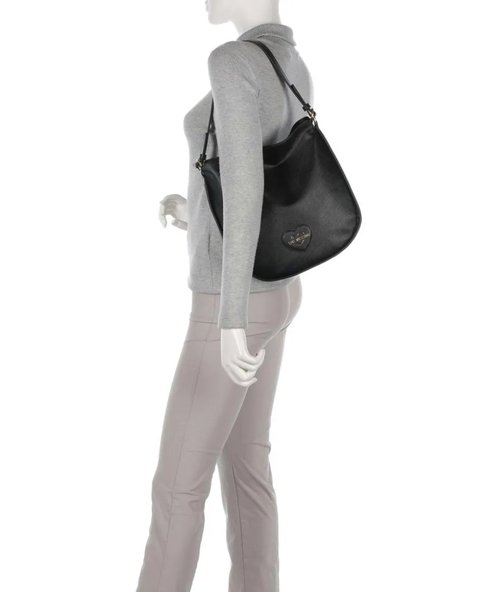 Sweet Heart Beuteltasche Lederimitat schwarz