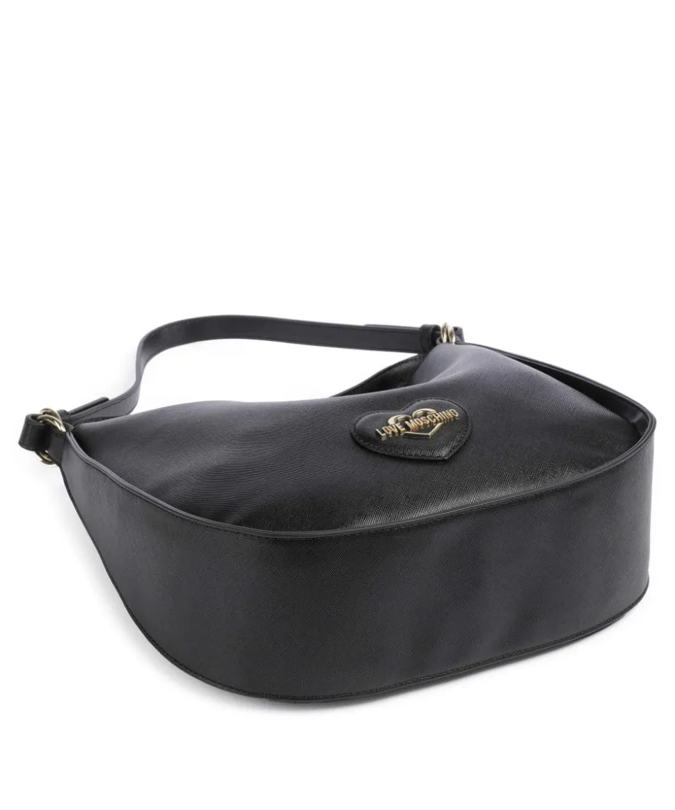 Sweet Heart Beuteltasche Lederimitat schwarz