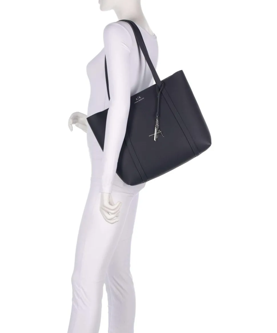 Sylvie Shopper Lederimitat dunkelblau