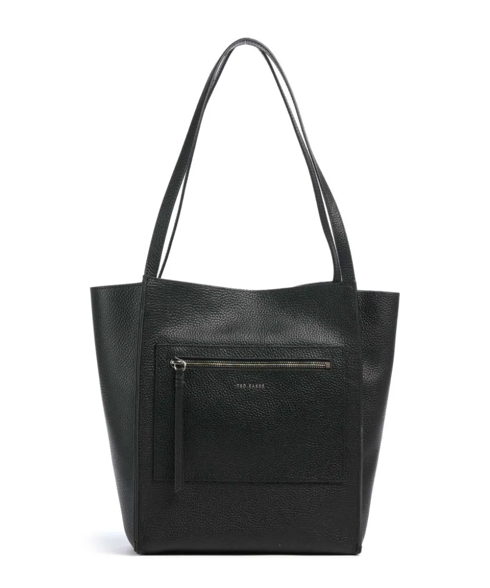 Taala Shopper genarbtes Rindsleder schwarz