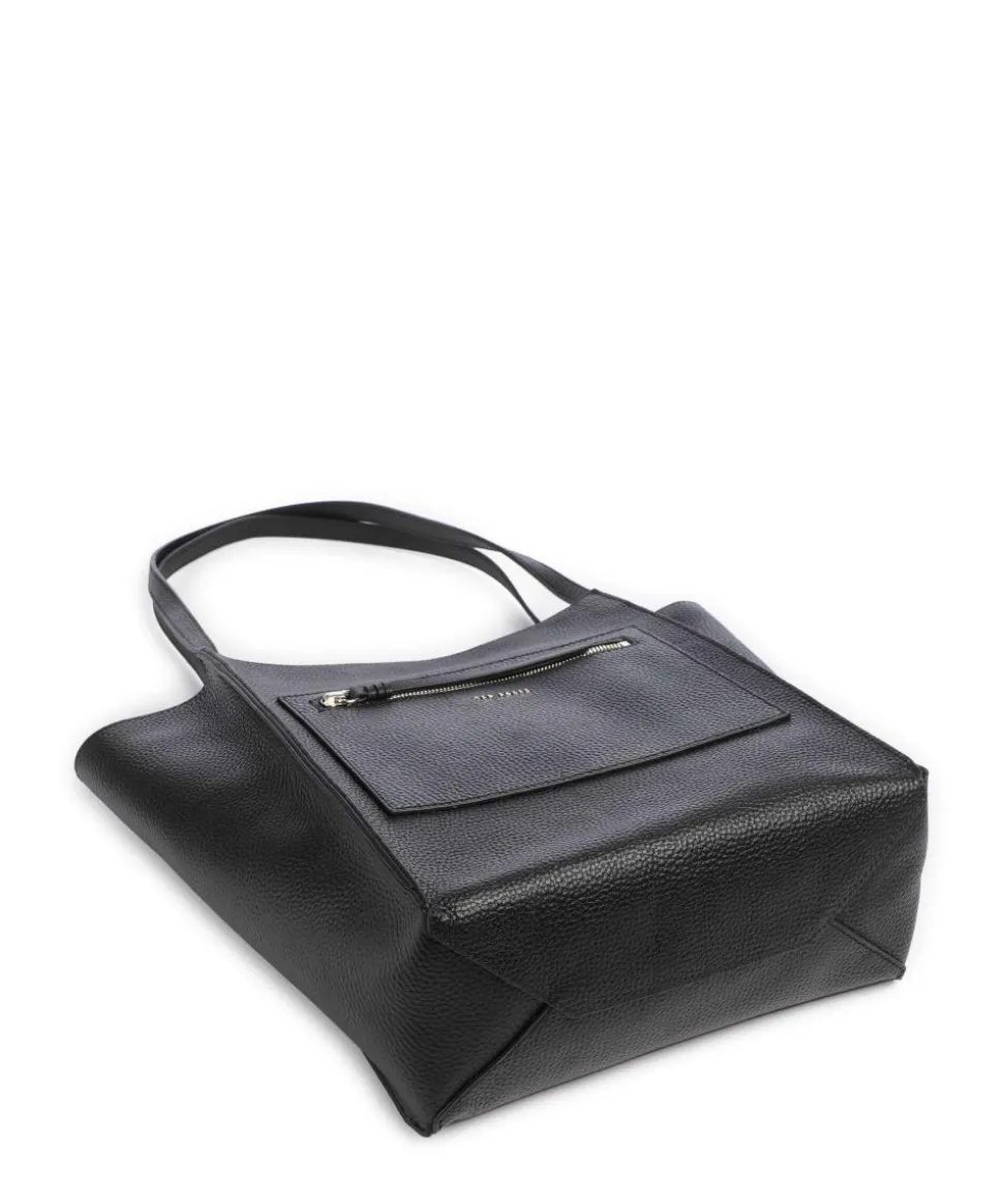 Taala Shopper genarbtes Rindsleder schwarz