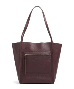 Taala Shopper genarbtes Rindsleder bordeaux